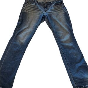 BKE Blue Payton Jeans Womens 33R 33x32 Mid Rise Bootcut Universal Fit